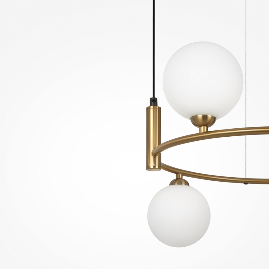 Maytoni MOD013PL-04BS1 - Hanglamp aan een koord RING 4xG9/25W/230V goud