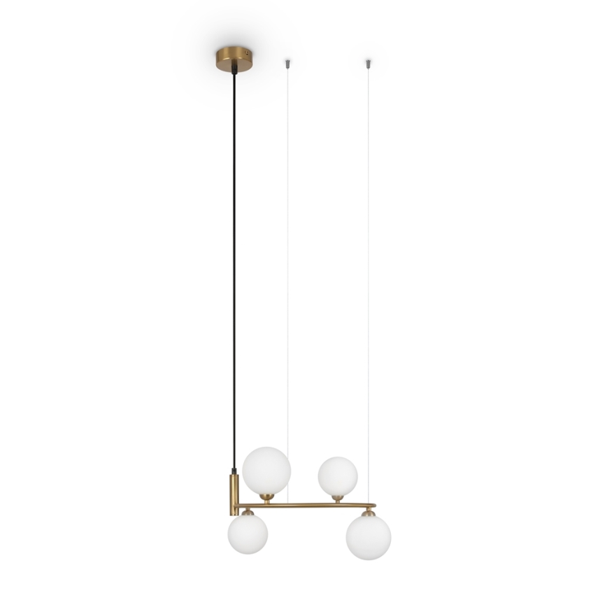 Maytoni MOD013PL-04BS1 - Hanglamp aan een koord RING 4xG9/25W/230V goud