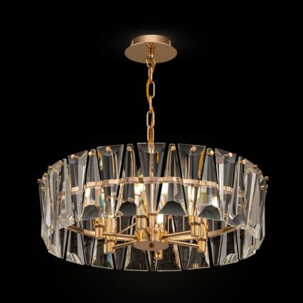 Maytoni MOD043PL-06G - Hanglamp aan een ketting PUNTES 6xE14/60W/230V goud