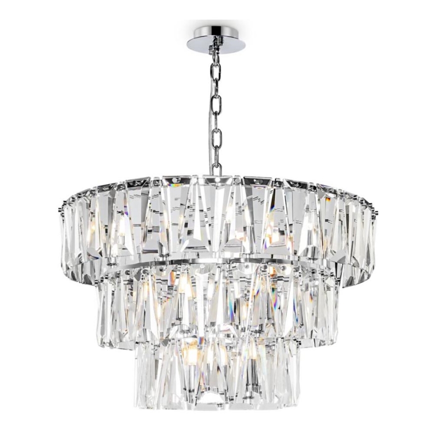 Maytoni MOD043PL-18CH - Suspension chaîne PUNTES 18xE14/40W/230V chrome brillant