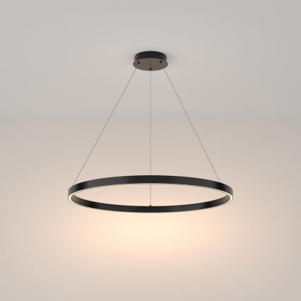 Maytoni MOD058PL-L42B3K - LED Hanglamp aan een koord RIM LED/51W/230V 3000K diameter 80 cm zwart