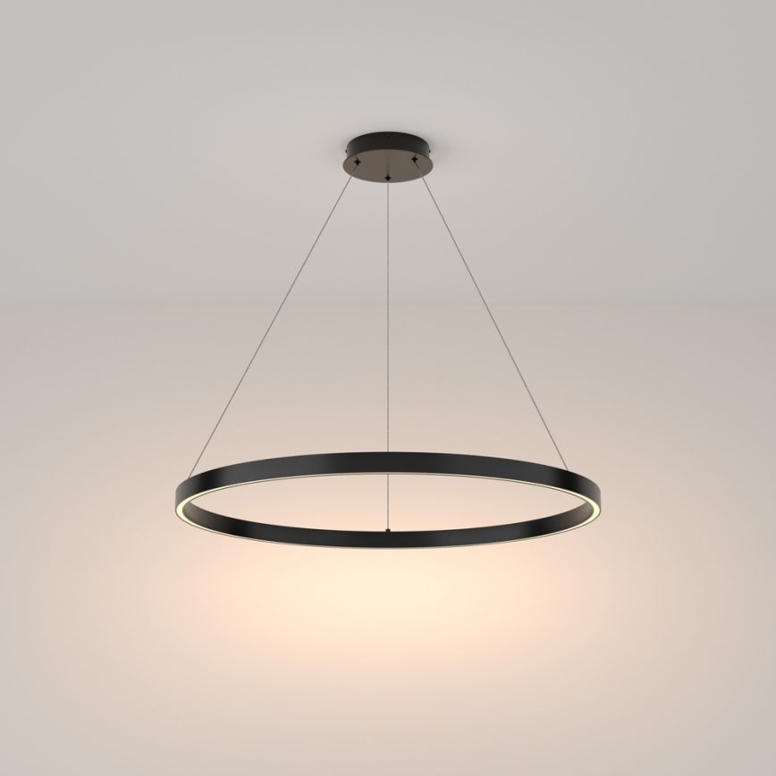 Maytoni MOD058PL-L42B3K - LED Hanglamp aan een koord RIM LED/51W/230V 3000K diameter 80 cm zwart