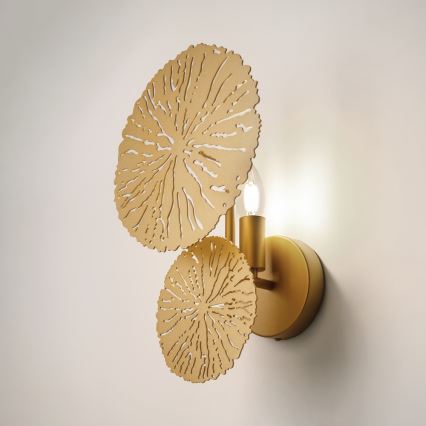 Maytoni MOD082WL-01G - Wandlamp LOVETANN 1xE14/40W/230V goud