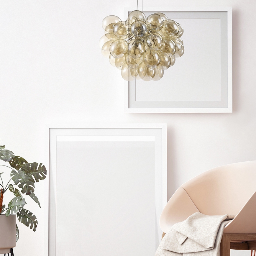 Maytoni MOD112-08-G - Hanglamp aan een koord BALBO 8xG9/28W/230V goud