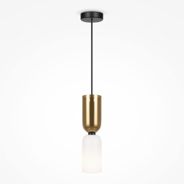 Maytoni MOD177PL-01G - Hanglamp aan een koord MEMORY 1xE14/40W/230V goud/wit