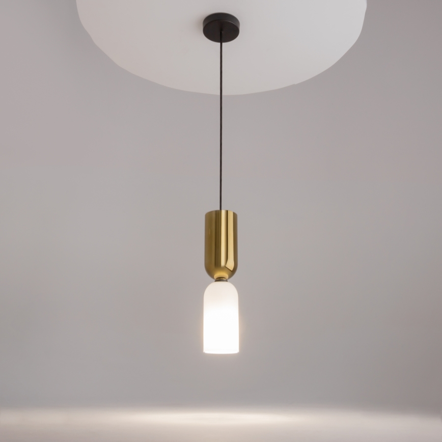 Maytoni MOD177PL-01G - Hanglamp aan een koord MEMORY 1xE14/40W/230V goud/wit