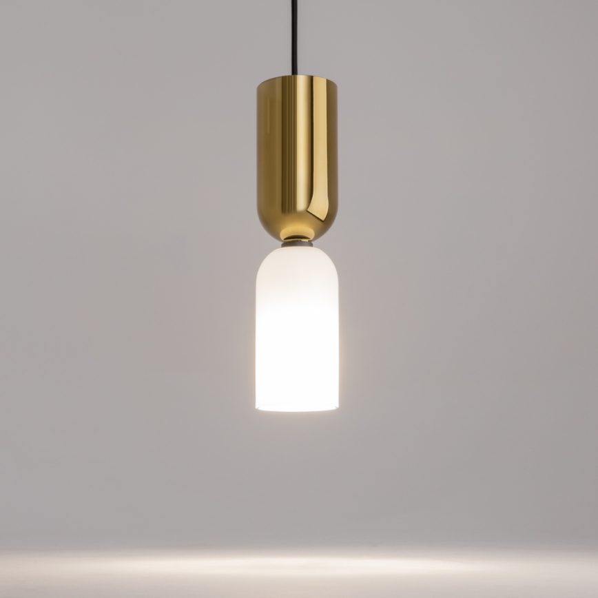 Maytoni MOD177PL-01G - Hanglamp aan een koord MEMORY 1xE14/40W/230V goud/wit