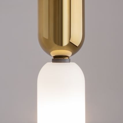 Maytoni MOD177PL-01G - Hanglamp aan een koord MEMORY 1xE14/40W/230V goud/wit