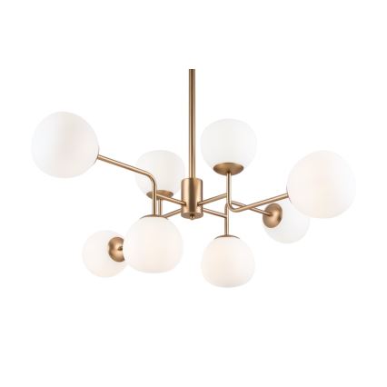 Maytoni MOD221-PL-08-G - Hanglamp met vaste pendel ERICH 8xE14/40W/230V koper