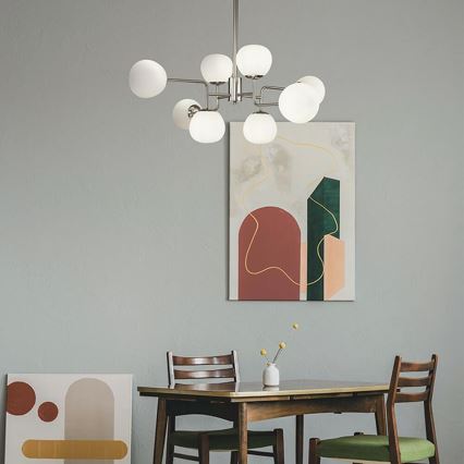 Maytoni MOD221-PL-08-N - Hanglamp met vaste pendel ERICH 8xE14/40W/230V mat chroom