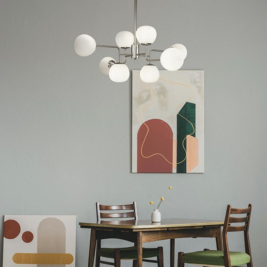 Maytoni MOD221-PL-08-N - Hanglamp met vaste pendel ERICH 8xE14/40W/230V mat chroom
