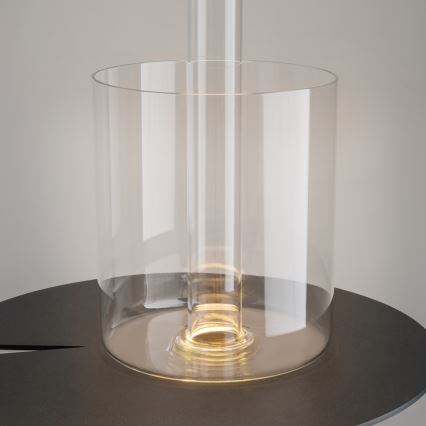 Maytoni MOD229TL-L3B3K1 - Lampe de table portable à intensité variable et rechargeable LED/3W/5V 2200-4000K noir/transparent