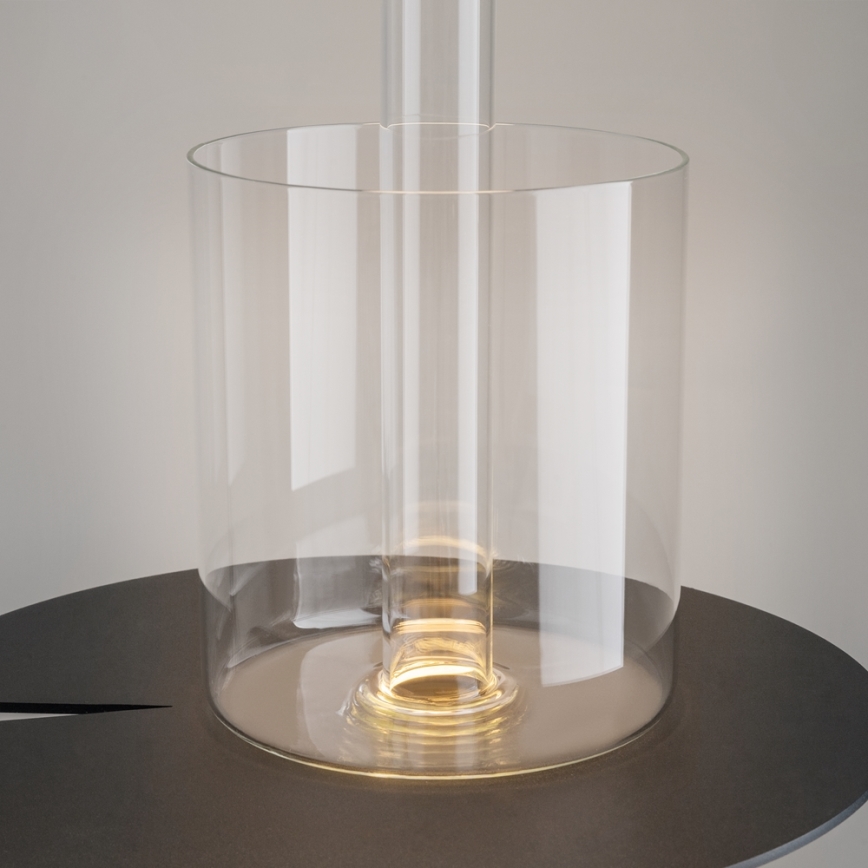 Maytoni MOD229TL-L3B3K1 - Lampe de table portable à intensité variable et rechargeable LED/3W/5V 2200-4000K noir/transparent