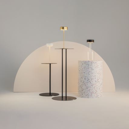 Maytoni MOD229TL-L3B3K1 - Lampe de table portable à intensité variable et rechargeable LED/3W/5V 2200-4000K noir/transparent