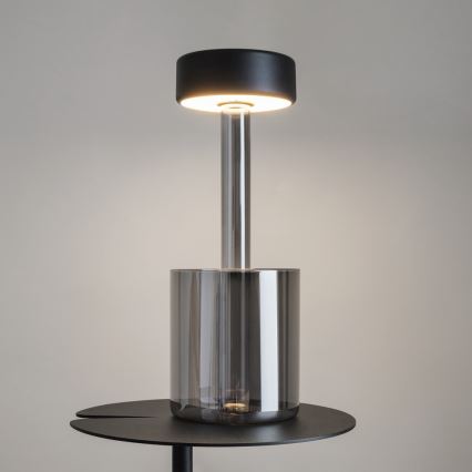 Maytoni MOD229TL-L3B3K3 - LED Dimbaar oplaadbaar draagbaar tafellamp LED/3W/5V 2200-4000K zwart/grijs