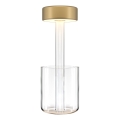 Maytoni MOD229TL-L3G3K1 - Lampe de table portable rechargeable à intensité variable LED/3W/5V 2200-4000K doré/transparent