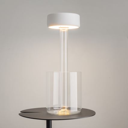 Maytoni MOD229TL-L3W3K1 - LED Dimbaar oplaadbaar draagbaar tafellamp LED/3W/5V 2200-4000K wit/doorzichtig