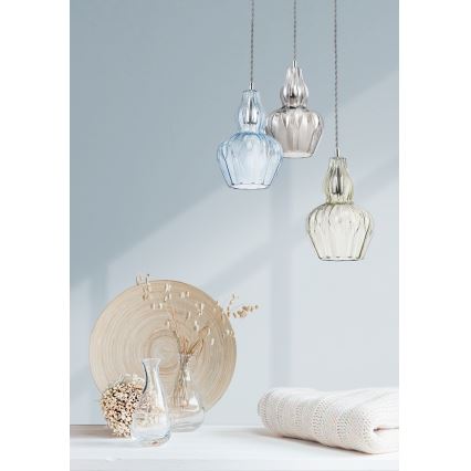 Maytoni MOD238-PL-01-BL - Hanglamp aan een koord EUSTOMA 1xE14/40W/230V blauw