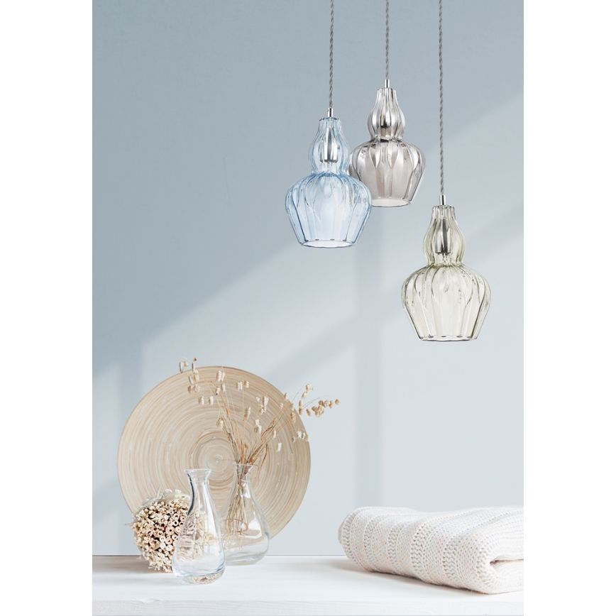 Maytoni MOD238-PL-01-BL - Hanglamp aan een koord EUSTOMA 1xE14/40W/230V blauw