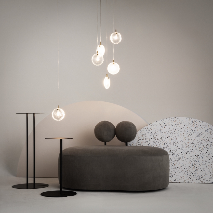 Maytoni MOD254PL-05BS - Hanglamp aan een koord FROZEN 5xG4/28W/230V messing