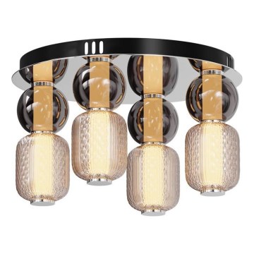 Maytoni MOD273CL-L60CH3K - LED Plafondlamp DROP 4xLED/15W/230V diameter 43 cm glanzend chroom
