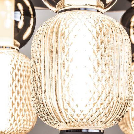 Maytoni MOD273CL-L60CH3K - LED Plafondlamp DROP 4xLED/15W/230V diameter 43 cm glanzend chroom