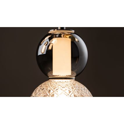 Maytoni MOD273CL-L60CH3K - LED Plafondlamp DROP 4xLED/15W/230V diameter 43 cm glanzend chroom