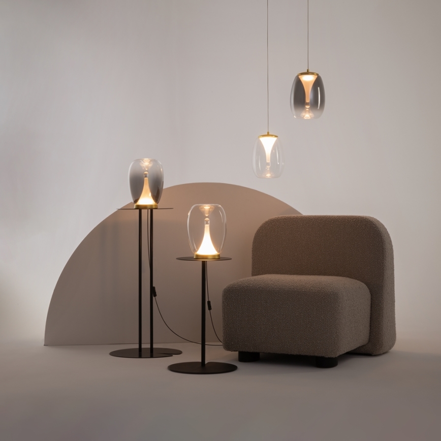 Maytoni MOD282PL-L8G3K - LED Hanglamp aan een koord SPLASH LED/7W/230V 3000K goud