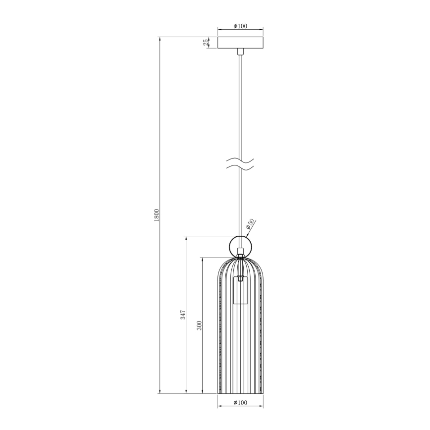 Maytoni MOD302PL-01CG - Hanglamp aan een koord ANTIC 1xE14/40W/230V goud/beige
