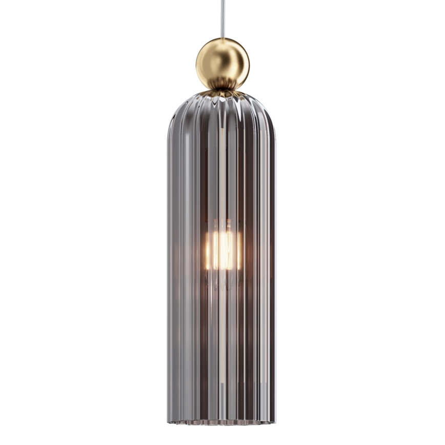 Maytoni MOD302PL-01GR - Hanglamp aan een koord ANTIC 1xE14/40W/230V goud/grijs