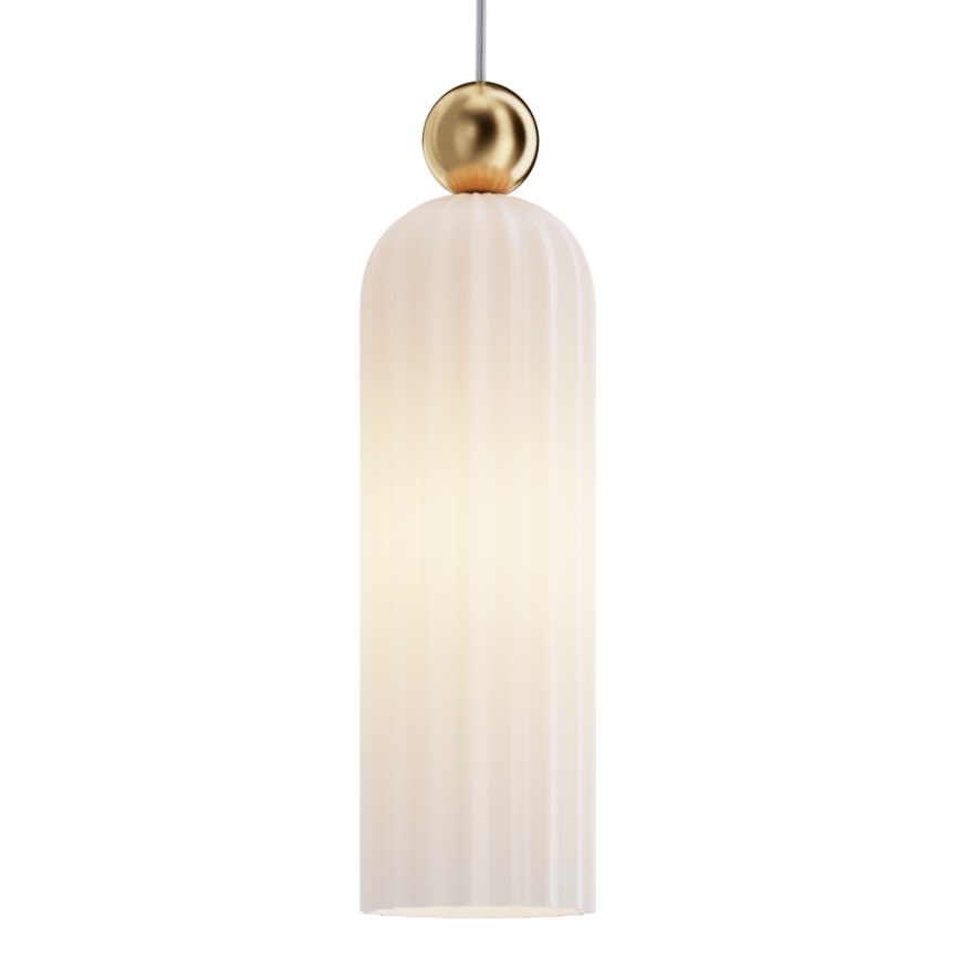 Maytoni MOD302PL-01W - Hanglamp aan een koord ANTIC 1xE14/40W/230V goud/wit