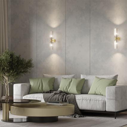 Maytoni MOD302WL-02CG - Applique murale ANTIC 2xE14/40W/230V doré/beige