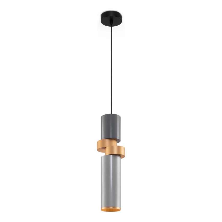 Maytoni MOD303PL-01CFL2 - Suspension filaire PALETTE 1xGU10/40W/230V gris/doré