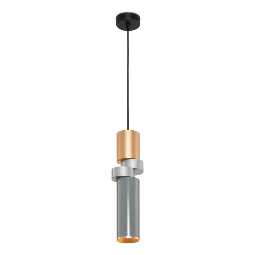 Maytoni MOD303PL-01CFL3 - Hanglamp aan een koord PALETTE 1xGU10/40W/230V goud/grijs