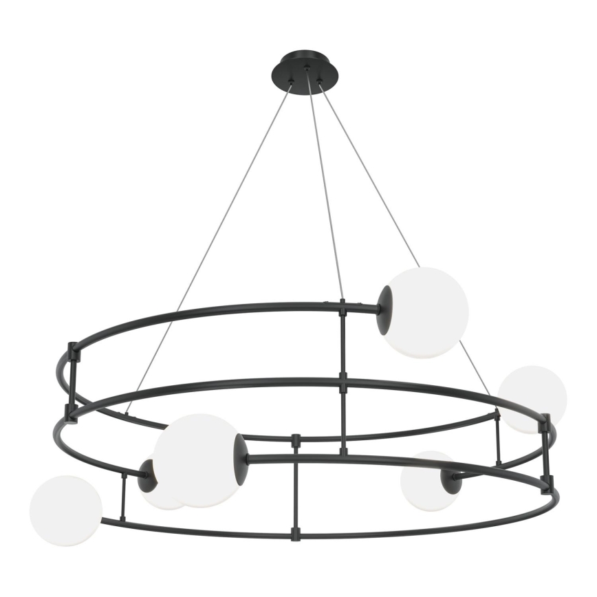 Maytoni MOD317PL-06B - Hanglamp aan een koord BALANCE 6xG9/40W/230V zwart