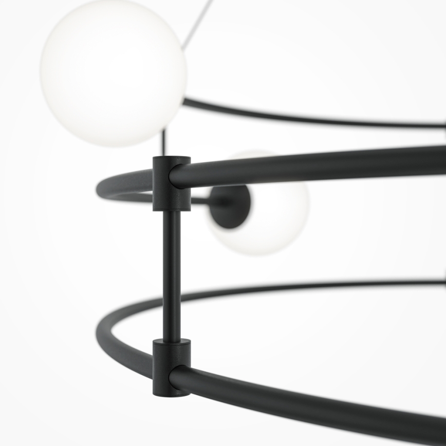 Maytoni MOD317PL-06B - Hanglamp aan een koord BALANCE 6xG9/40W/230V zwart