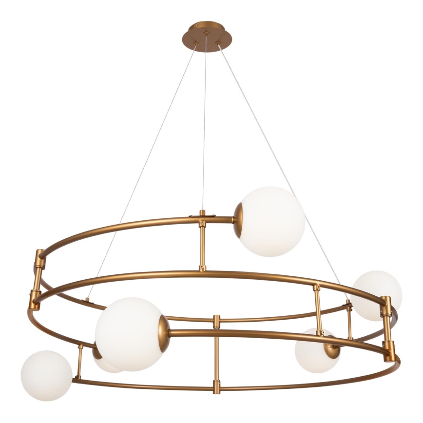 Maytoni MOD317PL-06G - Hanglamp aan een koord BALANCE 6xG9/40W/230V koper
