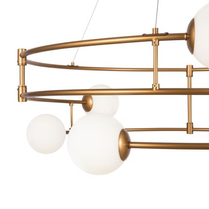Maytoni MOD317PL-06G - Hanglamp aan een koord BALANCE 6xG9/40W/230V koper