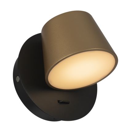 Maytoni MOD421WL-L6BBS3K - LED wand verlichting PIXEL 7W/230V 3000K goud/zwart