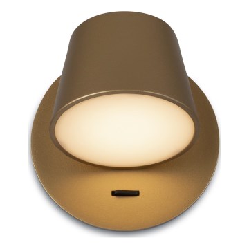 Maytoni MOD421WL-L6BS3K - LED wand verlichting PIXEL LED/7W/230V 3000K goud