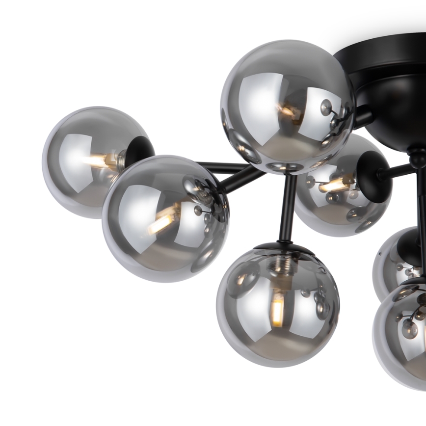 Maytoni MOD545CL-12B - Plafondlamp DALLAS 12xG9/28W/230V zwart/gerookt