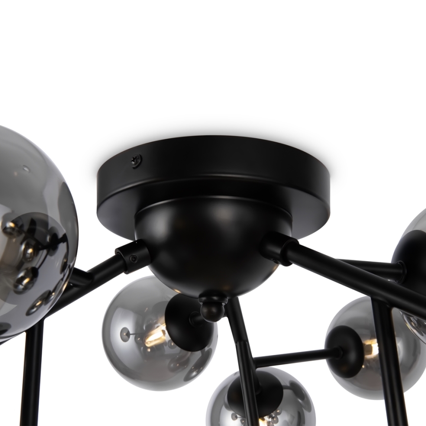 Maytoni MOD545CL-12B - Plafondlamp DALLAS 12xG9/28W/230V zwart/gerookt