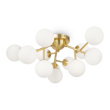 Maytoni MOD545CL-12BS - Plafondlamp DALLAS 12xG9/28W/230V, goudkleurig