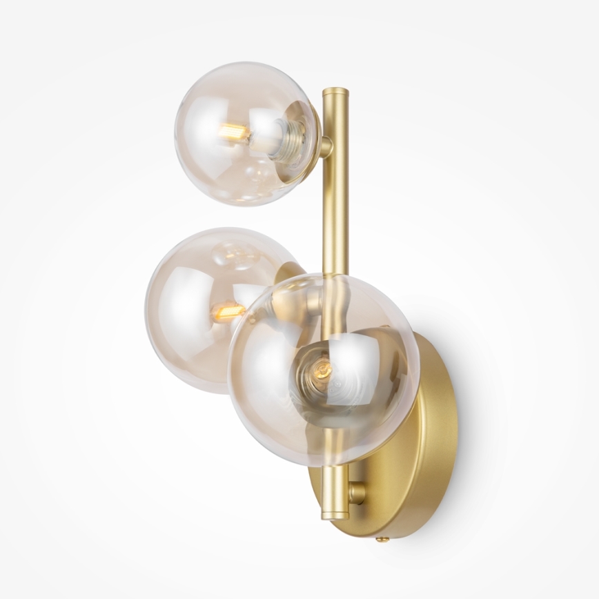 Maytoni MOD545WL-03G - Wandlamp DALLAS 3xG9/28W/230V messing