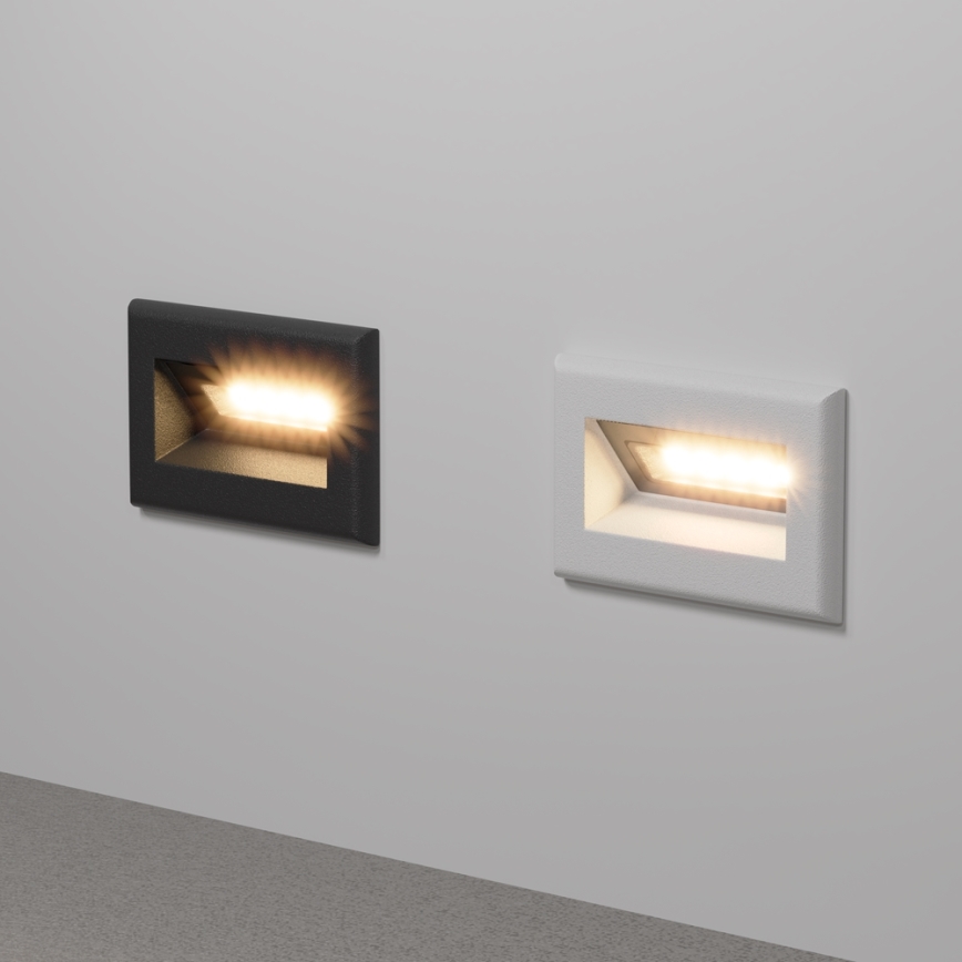 Maytoni O045SL-L3B3K - Ingebouwde LED Lamp voor buiten BOSCA LED/3W/230V 3000K IP65 zwart