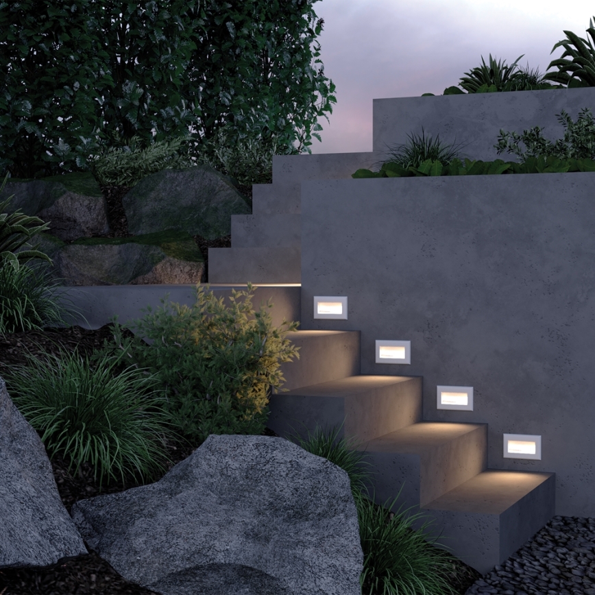 Maytoni O045SL-L3W3K - Ingebouwde LED Lamp voor buiten BOSCA LED/3W/230V 3000K IP65 wit