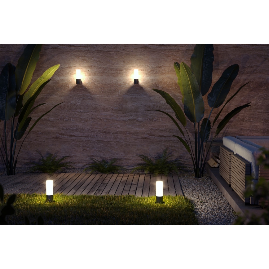 Maytoni O418FL-01B - Buitenlamp WILLIS 1xE27/60W/230V 30 cm IP54 zwart