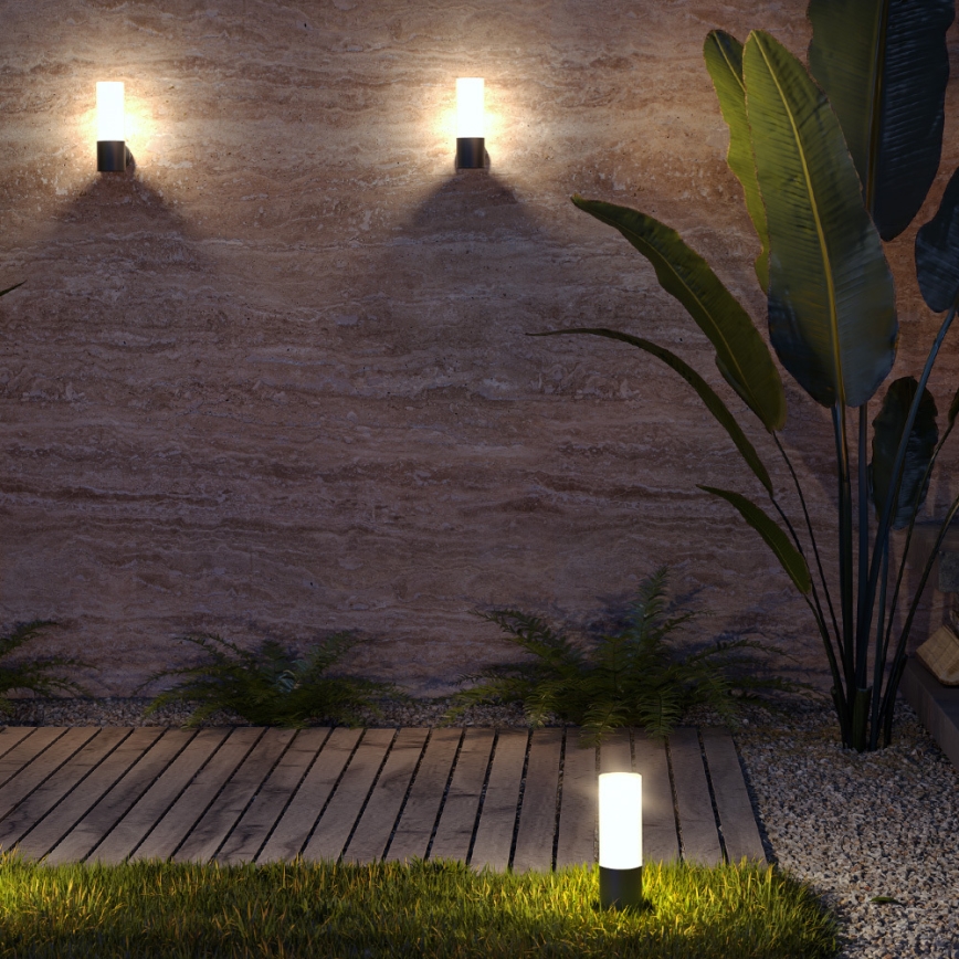 Maytoni O418FL-01GR - Buitenlamp WILLIS 1xE27/60W/230V 30 cm IP54 antraciet