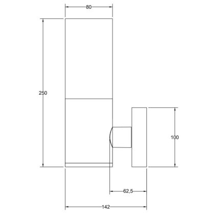 Maytoni O418WL-01GR - Wandlamp voor buiten WILLIS 1xE27/60W/230V IP54 antraciet