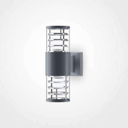 Maytoni O576WL-02GR - Wandlamp voor buiten BRONX 2xE27/60W/230V IP54 antraciet